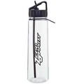 30 Oz. Black H2go Angle Water Bottle